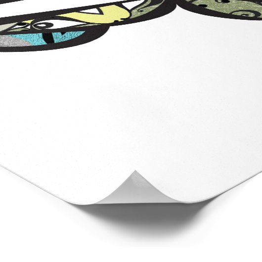 KALEIDOSCOPISCHE STROOM POSTER (Hoek)