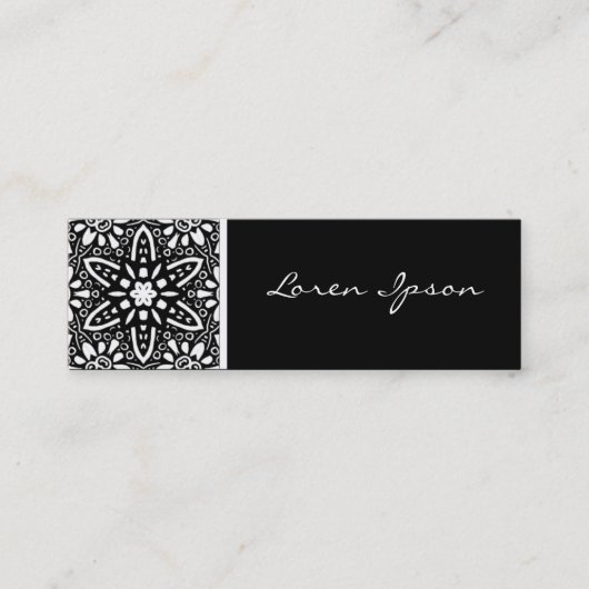 Kaleidoscopische ventilator mini visitekaartje (Voorkant)