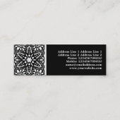 Kaleidoscopische ventilator mini visitekaartje (Achterkant)