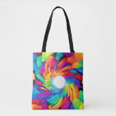 Kaleidoscopische Vortex: een kleurrijke reis Tote Bag (Voorkant)