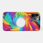 Kaleidoscopische Werveling: Een Kleurrijke Reis Case-Mate iPhone Case (Achterkant (horizontaal))