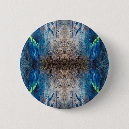 Kaleidoskop verspielt leicht abstrakt bunt Mandala Ronde Button 5,7 Cm (Voorkant)