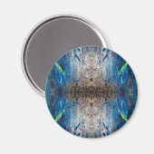 Kaleidoskopisch abstrakt bunt bohemien mandala magneet (Voorkant / Achterkant)