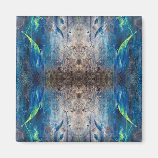 Kaleidoskopisch abstrakt bunt bohemien mandala magneet