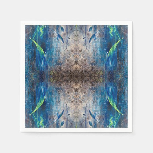 Kaleidoskopisch abstrakt bunt bohemien mandala servet (Voorkant)