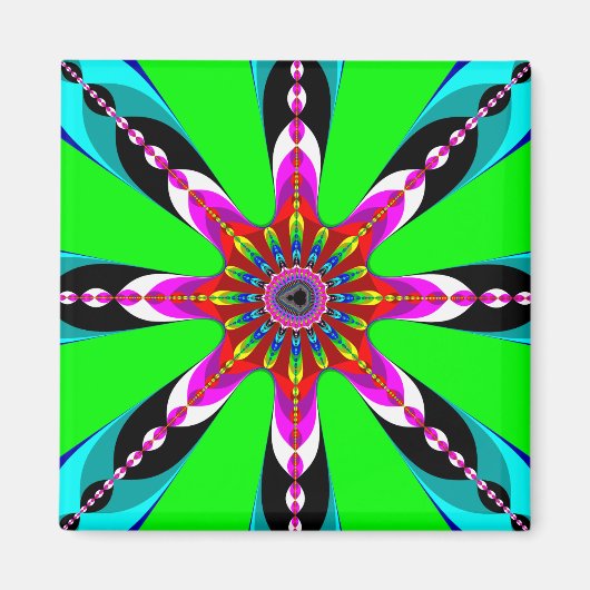 Kaleidozone - Fractal Magneet (Voorkant)