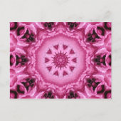 Kaleidscope Roos Briefkaart (Voorkant)