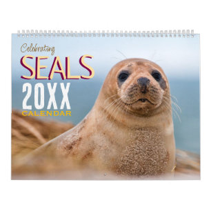 Kalendar Celebrating Seals Wildlife Muur Kalender
