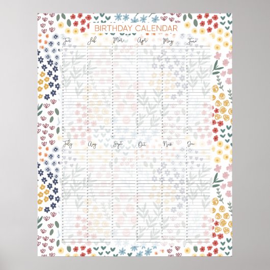 Kalendar Kathrin Legg: Perpetual Evergreen Poster (Voorkant)