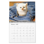 Kalendar met kleine katjes kalender (Feb 2027)