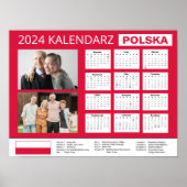 Kalendarz z własnymi zdjęciami 2024 Polen | Poster (Voorkant)