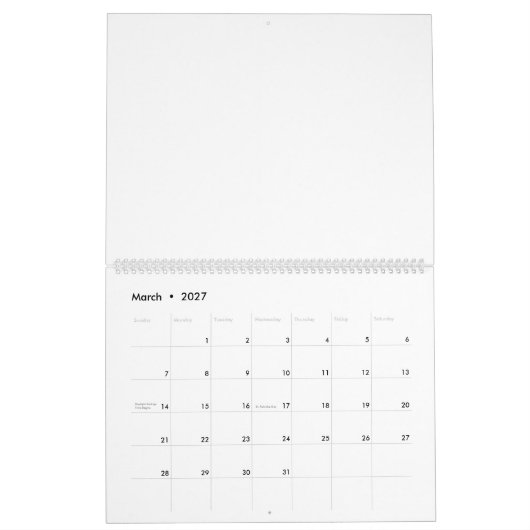 Kalender (Mar 2027)