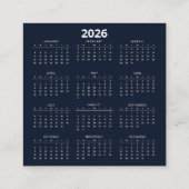 Kalender 1776-2026 VS  Vierkante Visitekaartje (Achterkant)