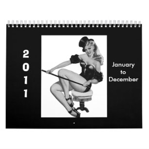 Kalender 1 Vintage Pin-up Meisjes 2011 Jan-Dec
