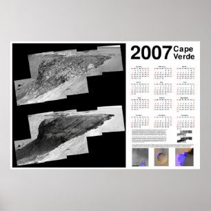 Kalender 2007 voor Kaapverdië (Mars) Poster
