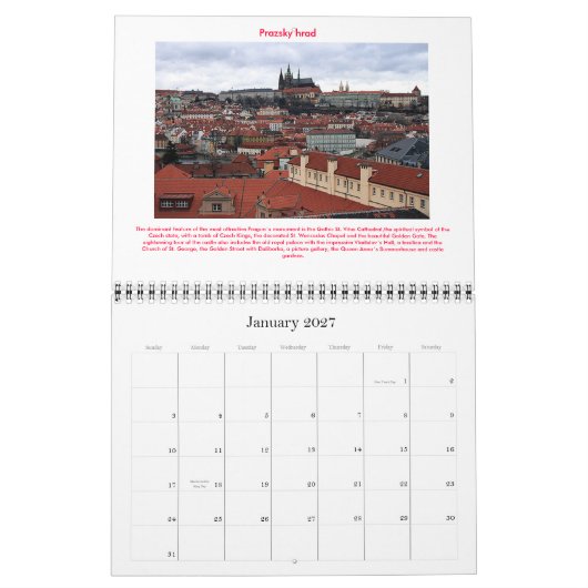 Kalender 2009 Tsjechische Republiek-kastels (Jan 2027)