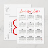 Kalender 2010 Bewaar de datum aankondiging (Voorkant / Achterkant)