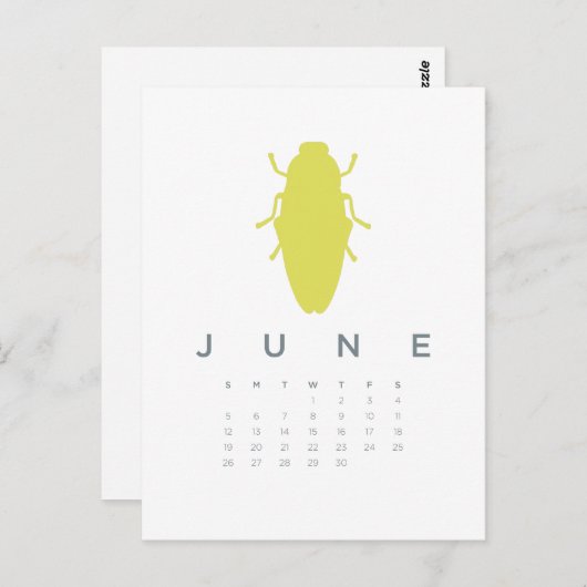 Kalender 2011 - juni briefkaart (Voorkant / Achterkant)