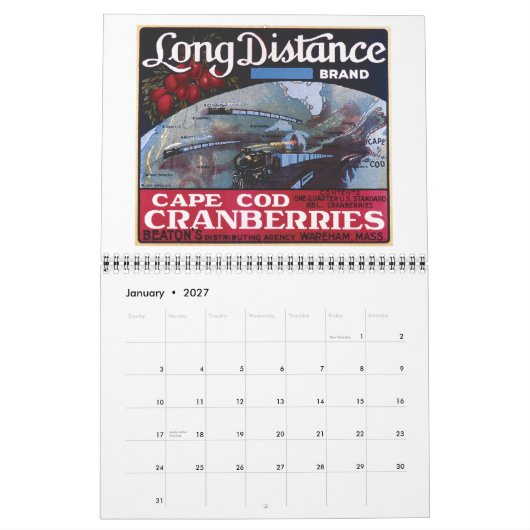 Kalender 2011 voor veenbessen (Jan 2027)