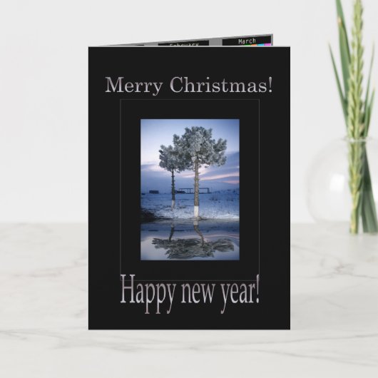 Kalender 2011, Vrolijk Kerstfeest Feestdagen Kaart (Voorkant)