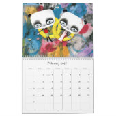 Kalender 2011 Whimsical transparantie en kleur (Feb 2027)