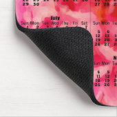 Kalender 2012 - Roze gebarenteerde Peony Mousepad Muismat (Hoek)