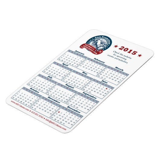 Kalender 2015 magneet (Linkerzijde)