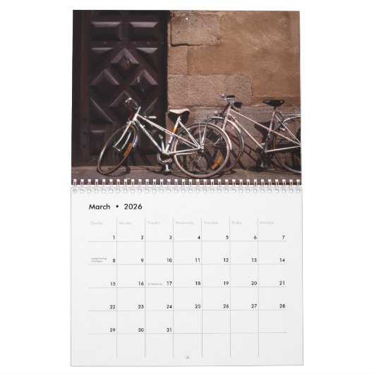 Kalender 2016 - Fietsen (Mar 2026)