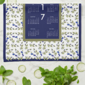 Kalender 2017 Blauwbessen Keukenkeukenhanddoek Theedoek (Gevouwen)