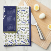 Kalender 2017 Blauwbessen Keukenkeukenhanddoek Theedoek (Quarter Fold)