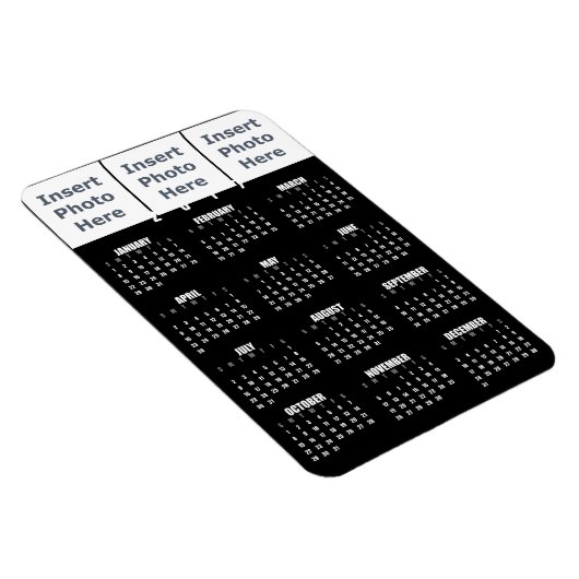 Kalender 2017 Magnet - Foto Collage Sjabloon Magneet (Rechterzijde)