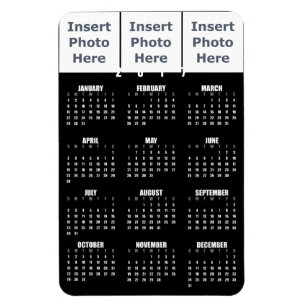 Kalender 2017 Magnet - Foto Collage Sjabloon Magneet