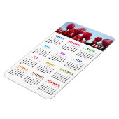 Kalender 2017 Magnet - Pink Peach Tulips Garden Magneet (Linkerzijde)
