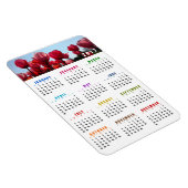 Kalender 2017 Magnet - Pink Peach Tulips Garden Magneet (Rechterzijde)