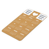 Kalender 2017 Magnet - Sjabloon voor liefdesfotoco Magneet (Linkerzijde)