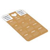 Kalender 2017 Magnet - Sjabloon voor liefdesfotoco Magneet (Rechterzijde)