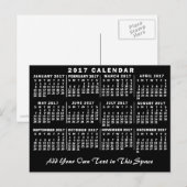 Kalender 2017 (zie beschrijving voor nieuwe versie briefkaart (Voorkant / Achterkant)