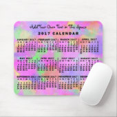 Kalender 2017 (zie beschrijving voor nieuwe versie muismat (Met muis)
