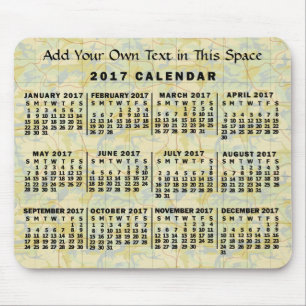 Kalender 2017 (zie beschrijving voor nieuwe versie muismat