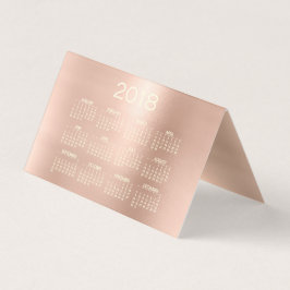 Kalender 2018 Beauty Studio Wimpers Roze Roze Ogen Visitekaartje