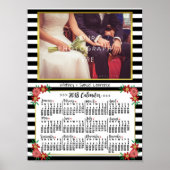 Kalender 2018: Floral Stripes | Foto Poster (Voorkant)