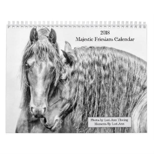 Kalender 2018 voor Majestic Friesians (Hoes)