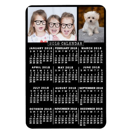 Kalender 2018 (zie beschrijving voor nieuwe versie magneet (Verticaal)