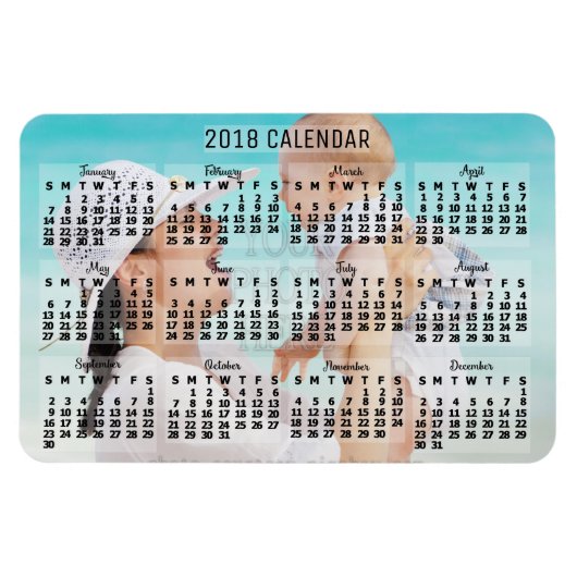 Kalender 2018 (zie beschrijving voor nieuwe versie magneet (Horizontaal)