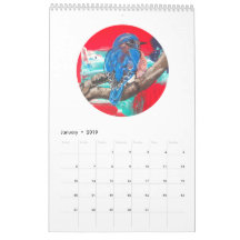 Kalender 2019 - Vogels en Bunnies