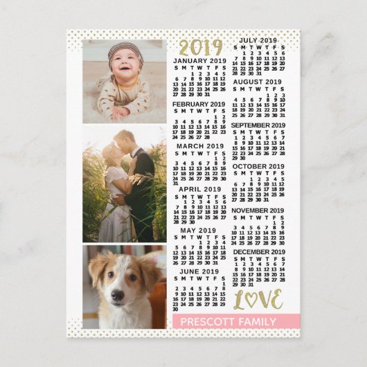 Kalender 2019 (zie beschrijving voor nieuwe versie briefkaart (Voorkant)