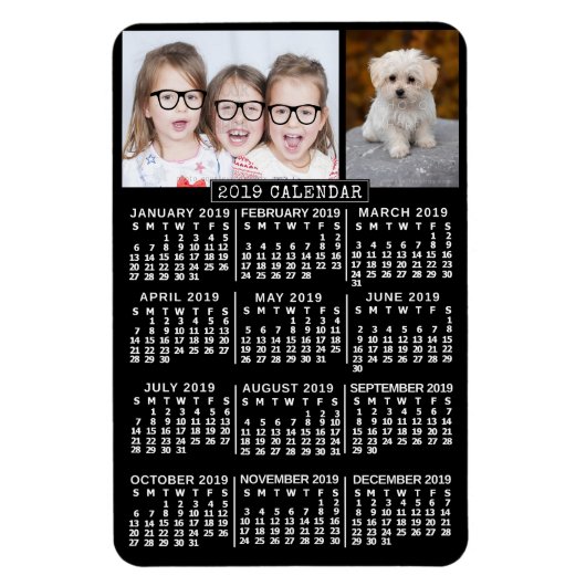 Kalender 2019 (zie beschrijving voor nieuwe versie magneet (Verticaal)