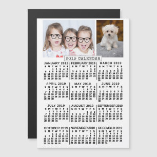 Kalender 2019 (zie beschrijving voor nieuwe versie magnetische uitnodiging
