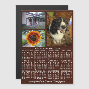 Kalender 2019 (zie beschrijving voor nieuwe versie magnetische uitnodiging