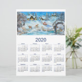 kalender 2020 feestdagenkaart (Staand voorkant)